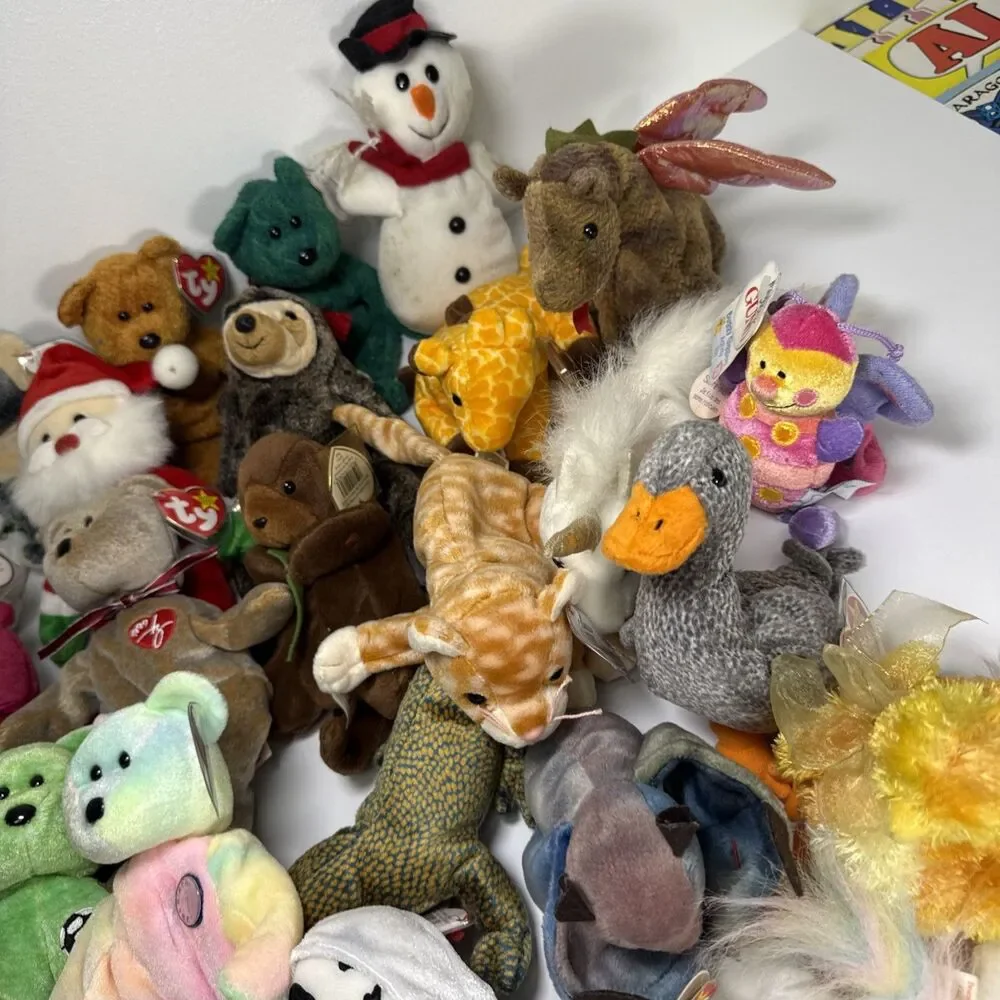 Lot of 45 Retired Ty Beanie Baby Collection w/ Tags